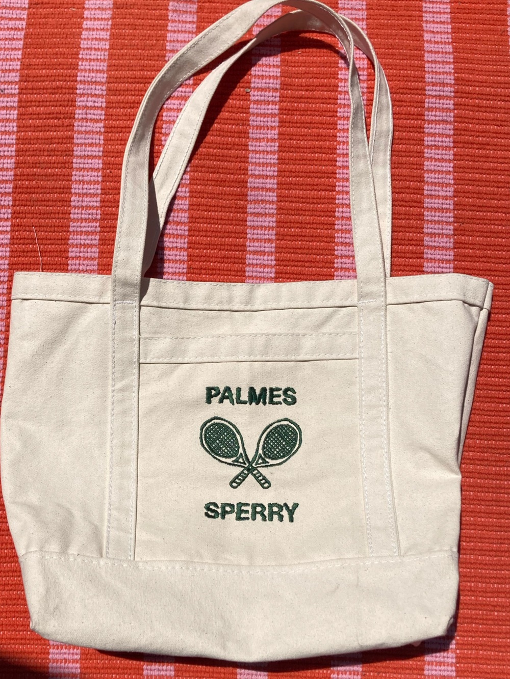 Palmes Sperry White Canvas Tote Bag